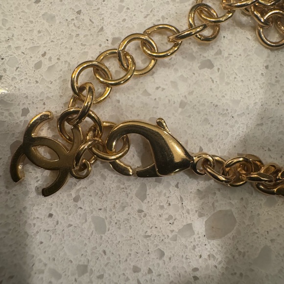 Authentic CHANEL CC Oversized Crystal Studded Long Necklace - Picture 5 of 7